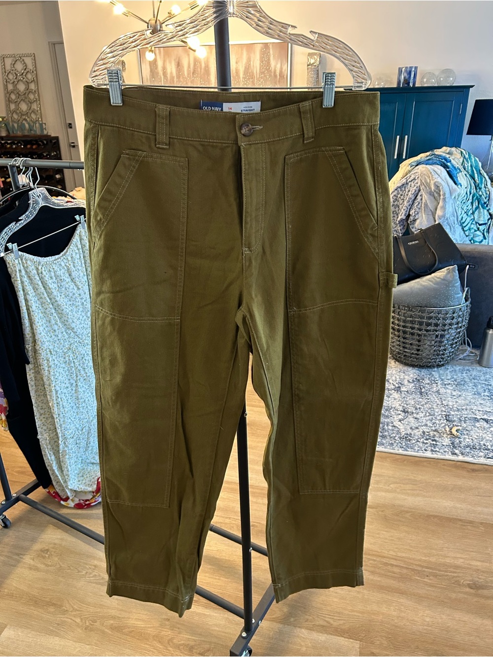 Old Navy Men's Olive Utility Cargo Pants